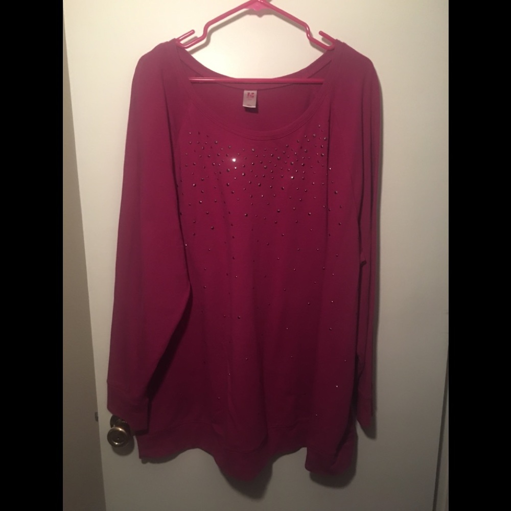 Lane Bryant embellished sweatshirt.